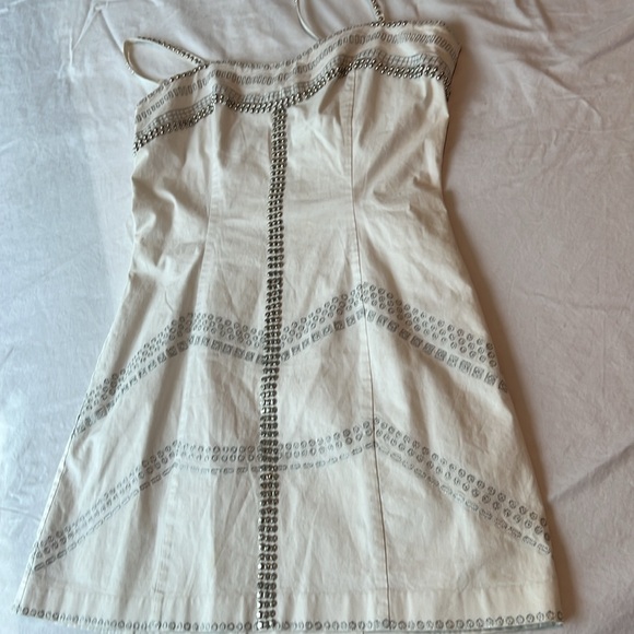 Guess by Marciano White Embellished Dress Size M - Picture 8 of 14
